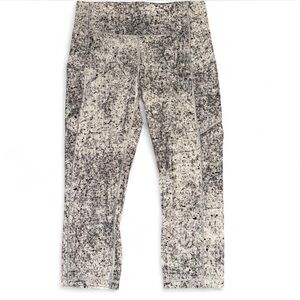 Lululemon Speed Up Crop 21" Antiqued Alpine White Multi
